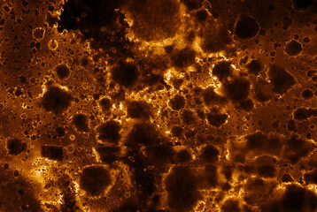 Orange Creative Classic Art Ink Art. Vintage Modern Graphic Print Decorative Border. Golden Textured Organic Splatters Logo Set.