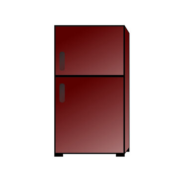 refrigerator isolated on white background