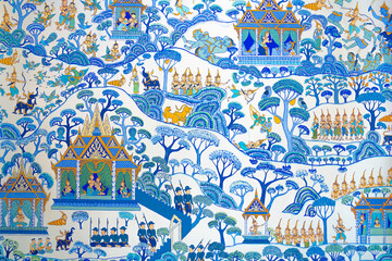 Wall paintings in the northeastern temple
