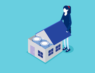 People invest money in real estate property. Rent and mortgage