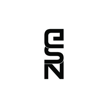 esn letter original monogram logo design