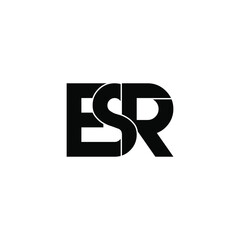esr letter original monogram logo design
