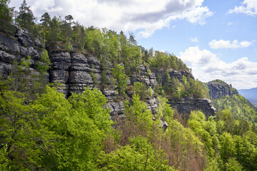 Rocks in the National park Ceske Svycarsko or Czech Switzerland