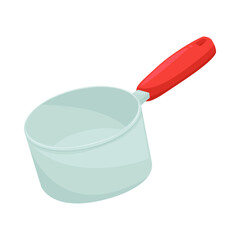 Pot Sign Emoji Icon Illustration. Cooking Utensil Vector Symbol Emoticon Design Clip Art Sign Comic Style.