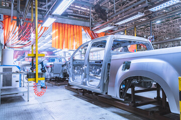 Fototapeta premium Car production plant