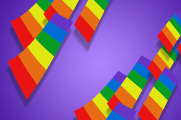Flagi kolorowe LGBT
