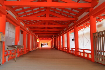 厳島神社　広島　日本