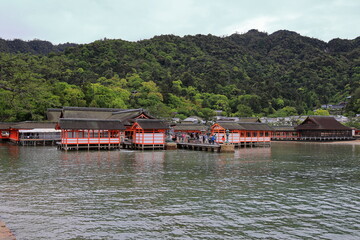 厳島神社　広島　日本