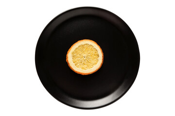 Frozen and dried orange slice