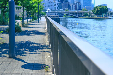 川沿いの景色