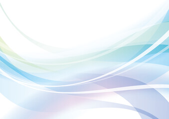 ブルー系ウェーブの背景