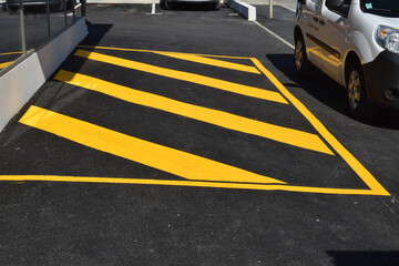 Espace sur lequel le stationnement est interdit.
