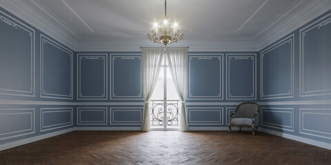 Intérieure haussmannien repeint © Yannick