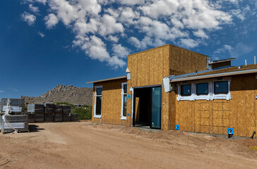 A New Custom Home Construction Site In North Scottsdale Arizona