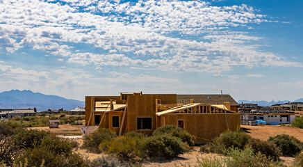 New Home Construction Site In North Scottsdale Arizona