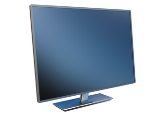 3D Rendering Computer Screen on White