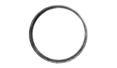 Grunge circle made of black paint.Grunge oval ink element made using art brush.
