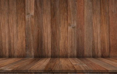 Naklejka premium Empty wooden table for background