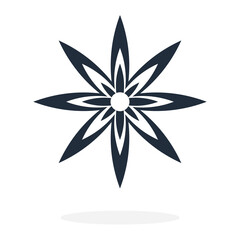 Anise. Simple icon. Flat style element for graphic design. Vector EPS10 illustration.