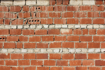 red brick wall