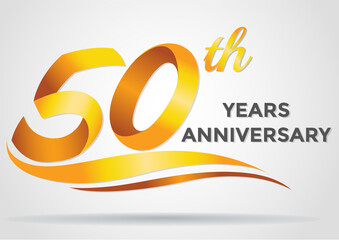 Anniversary emblems 50 anniversary template design