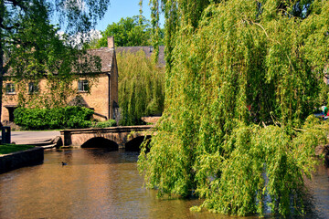 Bourton on the Water River Windrush Cotswolds Gloucestershire England