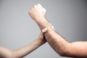domestic violence. husband attacked wife with fists