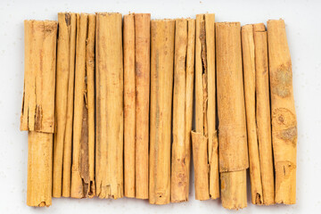 top view of sticks of alba premium ceylon cinnamon