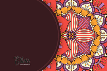 Colorful Mandala Background Template_16