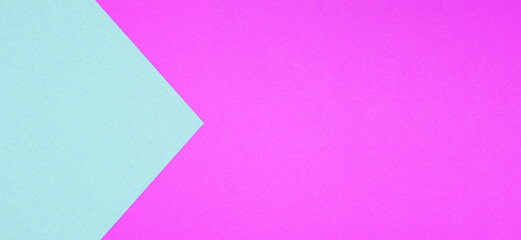 pink and blue two color paper background in banner format