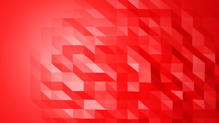 Low poly red abstract background crumpled triangles surface, texture wall decoration, 3D Render illustration