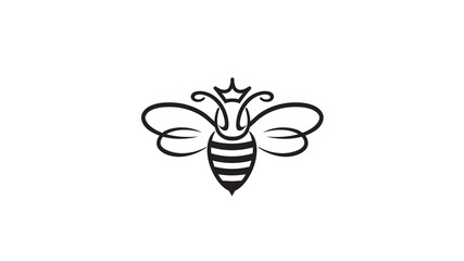 Creative Bee Insect Queen Abstract Logo © Abrastack Stu Design