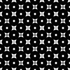 Abstract minimal flower patterns on dark background, Abstract vector wallpaper, Seamless pattern background.