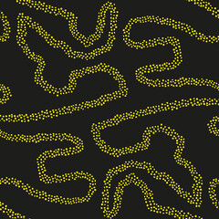 Footpath seamless pattern background. Made of small hand-drawn stones.