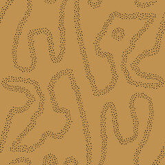 Footpath seamless pattern background. Made of small hand-drawn stones.