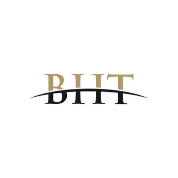 BHT initial overlapping movement swoosh horizon, logo design inspiration company