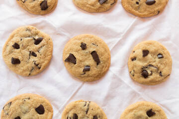 chocolate chip cookies on a plate