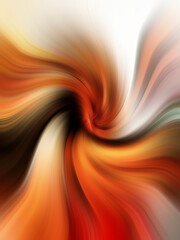 Abstract illustration of ice and flames merge