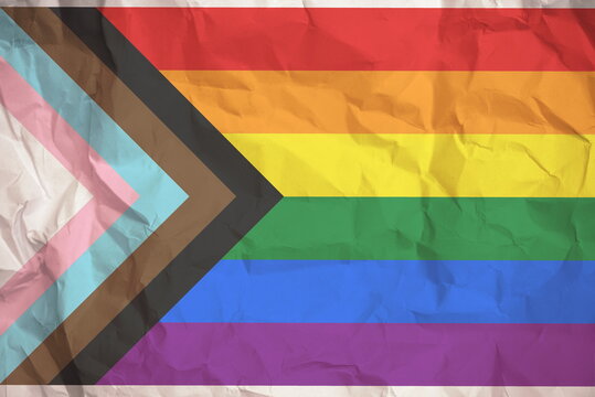 The Rainbow Flag New LGTB, Pride, Progress, Rainbow, Abstract, Banner, Lgbtq Lesbian, Parade Month, Pride