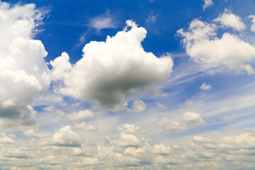 blue sky with clouds