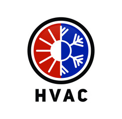 HVAC logo design illustration vector eps format , suitable for your design needs, logo, illustration, animation, etc.