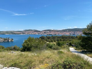 Promenade in Saint Anthony's channel near Sibenik, Croatia