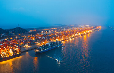Fototapeta na wymiar China Shangyangshan Port Container Port