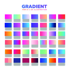 Gradient set for ui/ux illustration design