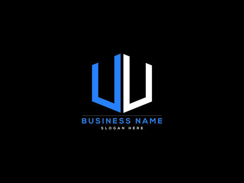 Letter UU Logo, circle uu logo icon vector for business