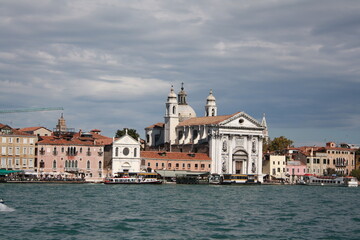 Fototapeta na wymiar Venice city architecture down town view sea