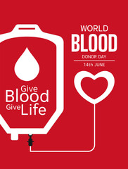 World Blood Donor Day. vector illustration design