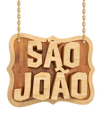 SÃO JOÃO, FESTA JUNINA, ARRAIÁ TEXTO 3D SELO  © Diego