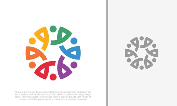 Global Community Logo Icon Elements Template. Community human Logo template vector. Community health care. Abstract Community logo