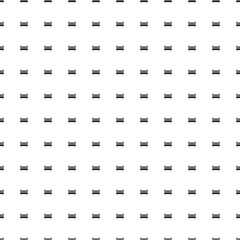 Square seamless background pattern from geometric shapes. The pattern is evenly filled with black baby cot symbols. Vector illustration on white background